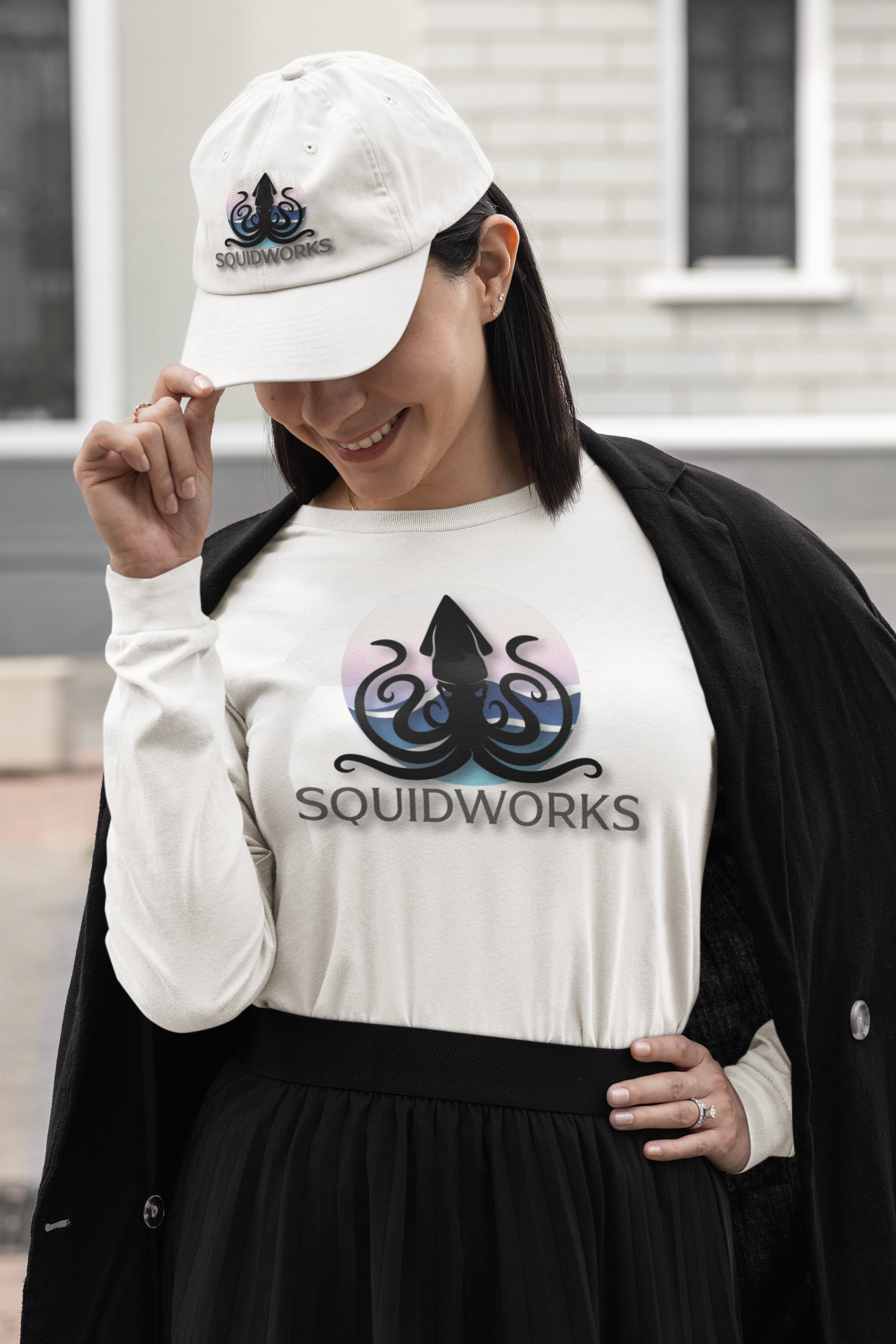 SQUIDWORKS girl with hat and sweat shirt 37985